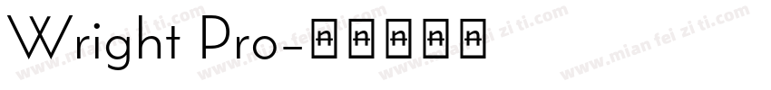 Wright Pro字体转换